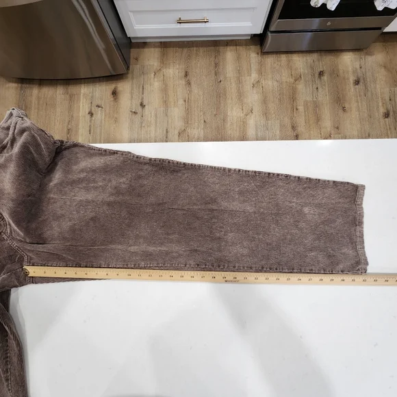 Vintage Lee Dungarees Corduroy Pants Mens 38/32 Brown Loose Straight Leg 80s 90s - Picture 12 of 13